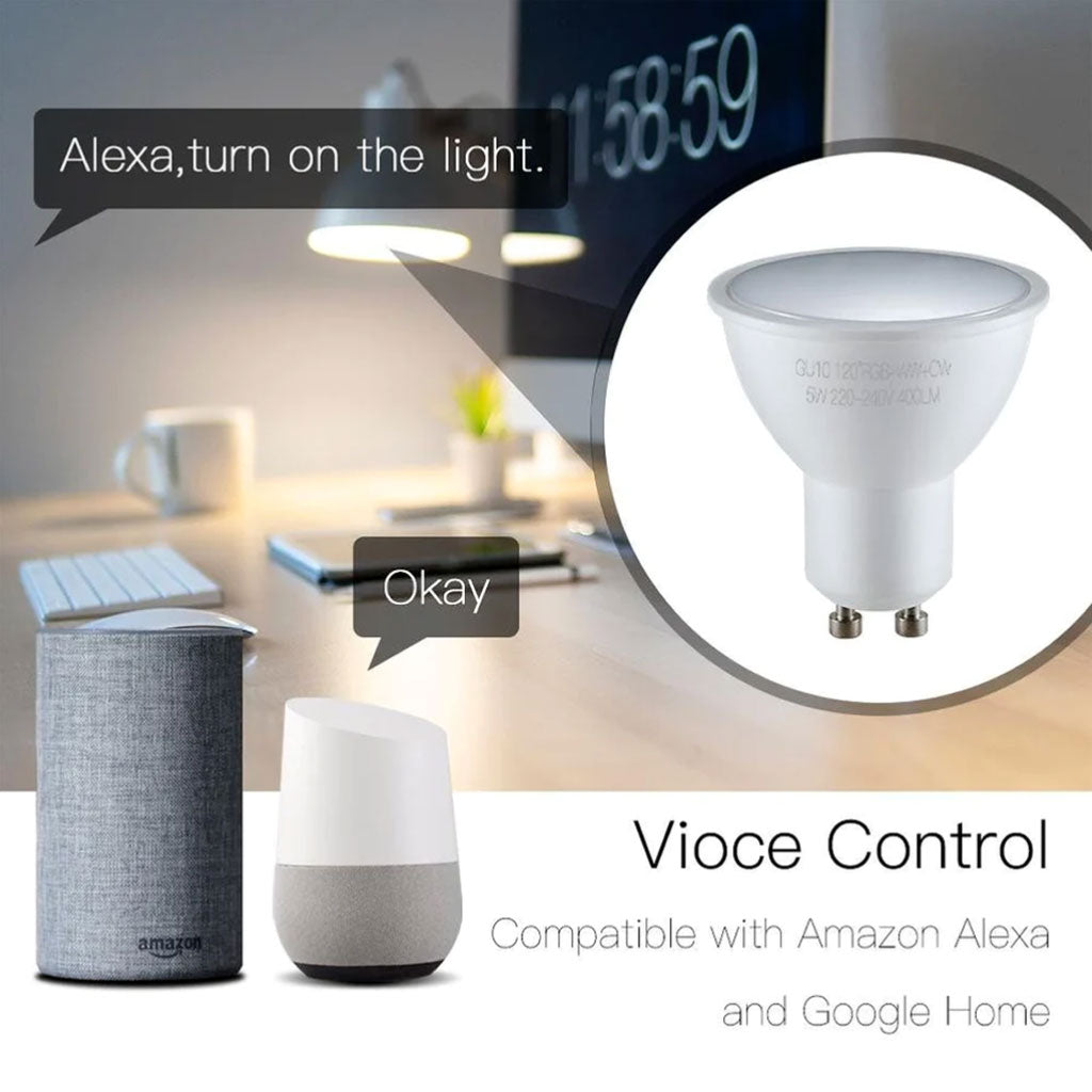 5W Wi-Fi Smart LED Bulb (GU10, RGB + White) thumbnail 3